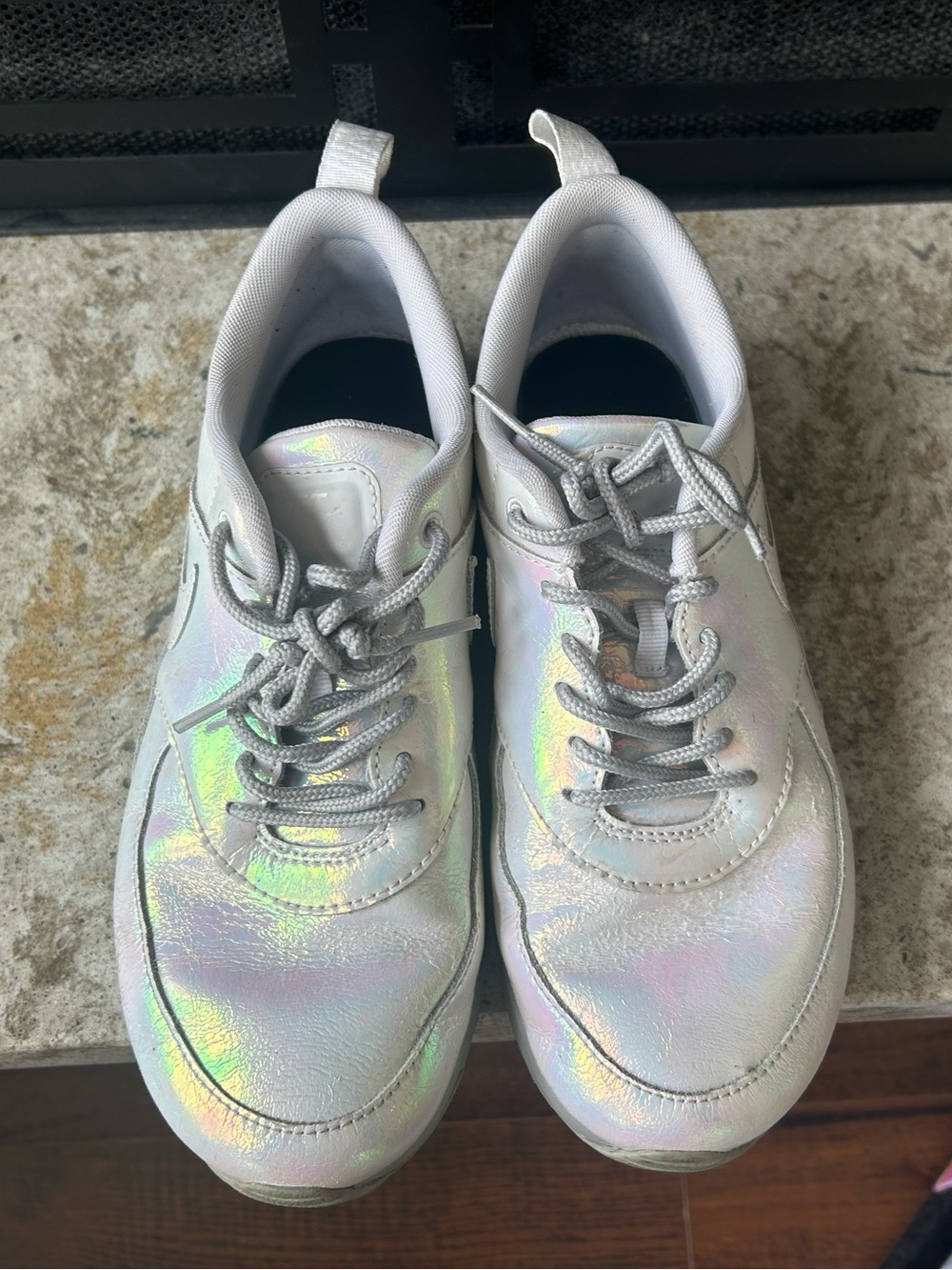 Nike Women’s Iridescent Thea Air Max Sneakers - Picture 6 of 7